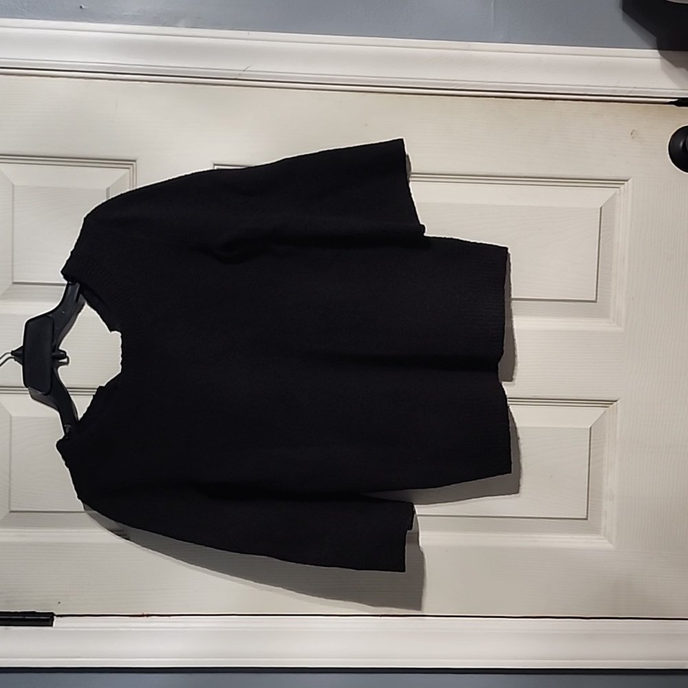 GAP, M, BLACK 3/4 SLEEVE SWEATER